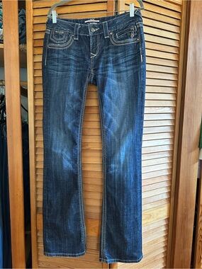 Express Dark Blue Bootcut Jeans for Women